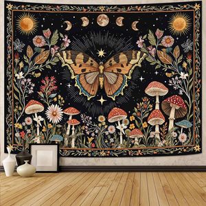 Tapiz Floral de Poliéster para Colgar en la Pared, Impreso, Lavable a Máquina, Decoración de Pared, Arte de Tapicería, Venta al por Mayor, Lavado a Mano, Moderno 5 - Product Image 5