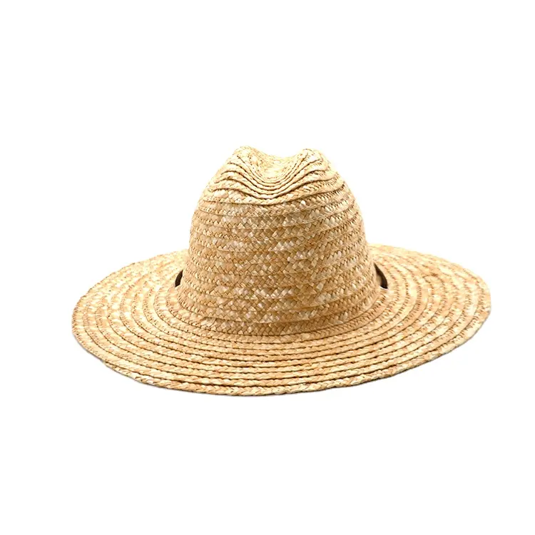 Chapeau de paille de papier colombien de chapeaux de soleil de Cowboy de sauveteur fait sur commande promotionnel pour les hommes