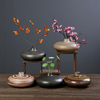 Vase en céramique de poterie brute créative de style japonais pour table à thé et table basse
