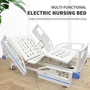 Lit d'hôpital manuel à trois fonctions en acier inoxydable à manivelle unique, certifié CE et ISO, à prix avantageux - Product Image 6