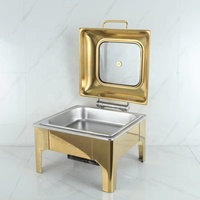 Plat de service de luxe pour buffet, chauffe-plats professionnel pour traiteur, matériel hôtelier pour banquets de mariage et salles de réception