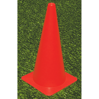Cono de entrenamiento amarillo Barret de 40 cm con orificio en la parte superior para equipo de entrenamiento de obstáculos de agilidad