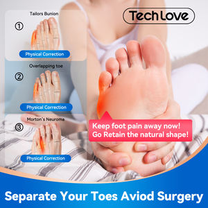 2 Pares <span class=keywords><strong>de</strong></span> <span class=keywords><strong>Separadores</strong></span> <span class=keywords><strong>de</strong></span> <span class=keywords><strong>Dedos</strong></span> del Pie <span class=keywords><strong>de</strong></span> <span class=keywords><strong>Silicona</strong></span> Ajustables Originales para Aliviar el Dolor, <span class=keywords><strong>Separadores</strong></span> Suaves para <span class=keywords><strong>Dedos</strong></span> Meñiques, Almohadillas Correctoras <span class=keywords><strong>de</strong></span> Juanetes para Usar con Zapatos - Product Image 2