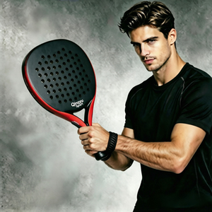 Raquettes de <span class=keywords><strong>tennis</strong></span> QINGYU SPORT de haute qualité, en fibre de carbone 18K, fabriquées en usine, avec poignée en fibre de carbone, en stock, raquette de padel - Product Image 5