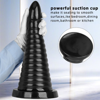Plug anal extra-large et épais, dilatateur, design chrysanthème noir, en forme de tour, pour relaxation intime et plaisir anal ouvert