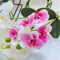 Composition florale artificielle Phalaenopsis Bonsaï en gros pour décoration de mariage et arrangements floraux