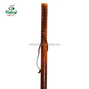 15 Years Factory Custom Design Popular 122cm Varnished Camping Wooden Hiking Pole Walking Stick