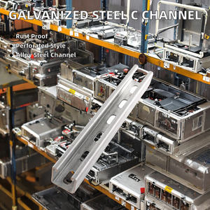 Wholesale Price 41/41 Galvanized <b>Steel</b> Alloy C Channel Slotted <b>Profil</b> AiSi Standard Welding & Bending Cutting Service Unistrut - Product Image 2