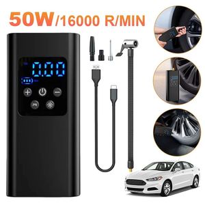 Bomba de aire portátil para automóvil WOSEN para inflado de emergencia de neumáticos 150psi, inflador de neumáticos eléctrico inalámbrico con pantalla digital y luz LED - Product Image 1