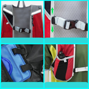 Sac à dos de sport décontracté léger en polyester pour cyclisme et course à pied avec système d'hydratation, idéal pour le jogging et les activités de plein air - Product Image 4