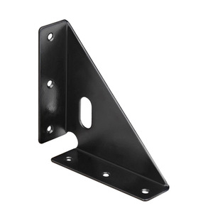 Support d'angle renforcé à trois côtés, 90 degrés, en acier laminé à froid, moulage monobloc, quincaillerie de mobilier durable - Product Image 2