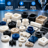 Pièces en plastique technique usinées CNC sur mesure de haute précision, MC Nylon UHMWPE, service de fraisage et de tournage, usine de blocs de guidage coulissants