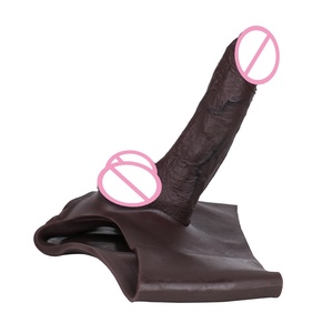 S8507-HY Pantalones con Dildo Hueco y Correa, Estimulador de Punto G, Bomba para Pene, Ropa Interior de Silicona Negra para Parejas Gay - Product Image 5