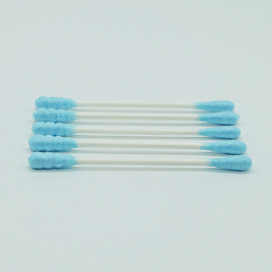 200 unidades de hisopos de algodón ecológicos con mango de papel, de doble <span class=keywords><strong>punta</strong></span> (redonda y en espiral), en copa redonda <span class=keywords><strong>azul</strong></span> con mango de papel - Product Image 6