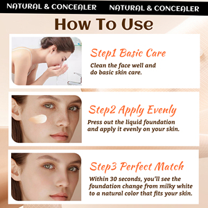 Maquillaje por thị trưởng nền tảng trang điểm không thấm nước và mờ che khuyết điểm làm sáng tông màu da chỉnh màu thay đổi nền tảng - Product Image 5