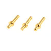 Broches de contact en laiton personnalisées, réceptacles de broches pour circuits imprimés, broches mâles et femelles en laiton plaqué or pour la soudure de capteurs sur circuits imprimés