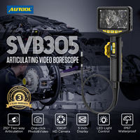 AUTOOL SVB305 Caméra d'inspection automobile Outils de diagnostic automobile Caméra endoscope articulée sans fil Hd