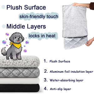 Lit de refroidissement <span class=keywords><strong>auto</strong></span>-<span class=keywords><strong>chauffant</strong></span> lavable pour <span class=keywords><strong>chat</strong></span> tapis <span class=keywords><strong>auto</strong></span>-<span class=keywords><strong>chauffant</strong></span> pour chien extra chaud écologique et imperméable pour animaux de compagnie intérieur et extérieur - Product Image 3