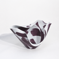 Vase à fleurs en céramique multicolore abstrait moderne, fait main, surface texturée, centre de table, décoration intérieure