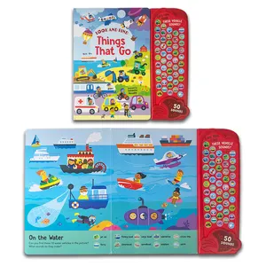 The Best New Audio Book Learning Baby Books English Transportation Sound Board Book For Kids