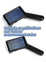 DIZHOU Modelo 8105, Lupa con Aumento Ajustable de 6X-17X, Lente de Vidrio de 4 Pulgadas, Luz LED para Fotografía y Video, Inspección de Telas y Textiles