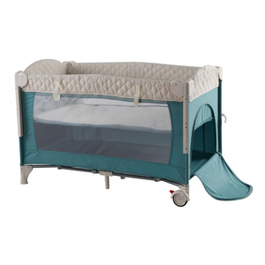 <span class=keywords><strong>Cunas</strong></span> de bebé bordadas acolchadas ajustables de cinco niveles con diseño elegante para la comodidad y la seguridad de los niños - Product Image 2