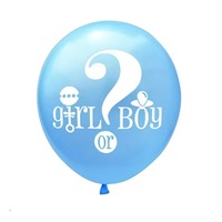 Ballons révélation de sexe Fille ou Garçon Ballon de fête révélateur en latex rose et bleu Décorations de fête de douche Fournitures
