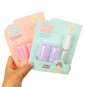 Hair Curler Plastic Cylindrical <b>Rollers</b> <b>Heatless</b> With Spray Bottle For Natural Waves General Use - Product Image 3