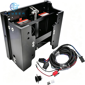 Cric hydraulique électrique Heysea F3008 série Action, déport de 8 pouces, puissance max. 300 <span class=keywords><strong>CV</strong></span>, levée de 7,5 pouces, pour moteurs <span class=keywords><strong>hors</strong></span>-<span class=keywords><strong>bord</strong></span> Yamaha <span class=keywords><strong>Mercury</strong></span> - Product Image 1
