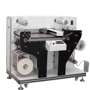 VD320 Machine de découpe d'étiquettes entièrement automatique pour la synthèse d'autocollants PP, Film plastique en aluminium, PET, matériau PVC