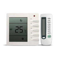 Panneau de commande de climatisation centralisée, interrupteur à trois vitesses, contrôleur manuel, AC 220V, fonction mémoire, ABS
