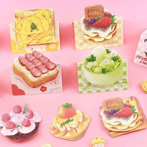 Cute Self-Adhesive Dessert Alien Design Memo Pads <b>Creative</b> Paper Office Supplies for Learning Record Memos School Season - Product Image 4