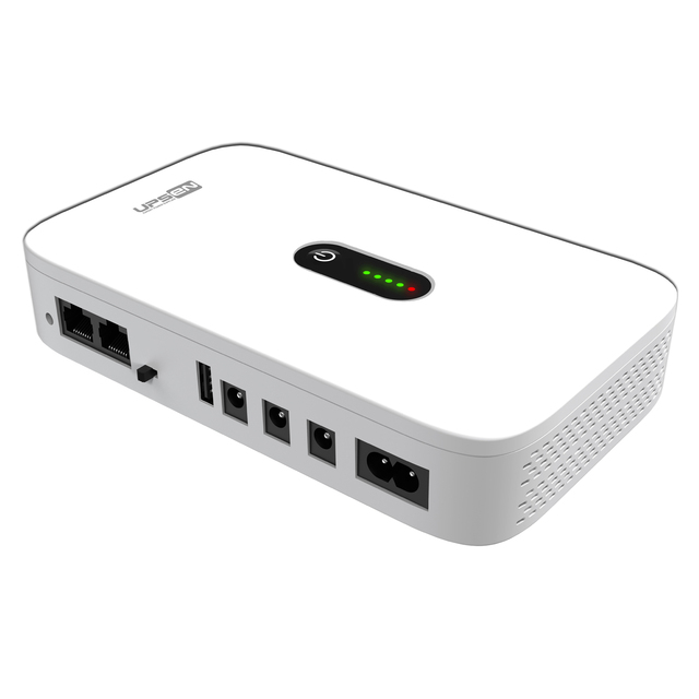 UPSEN Portable MIni DC UPS - 18W/36W Inbuilt 10400mah Lithium Battery for Wifi Router/Camera/CPE