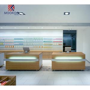 Conception de rendu 3D haut de gamme Comptoir de caisse Farmacia Shop Présentoirs en verre transparent - Product Image 6