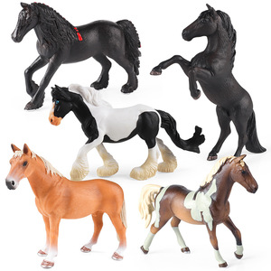 Modèles de simulation d'animaux solides yxs : Chevaux, chevaux sauvages, chevaux de mille milles, chevaux frisés, mâles et femelles, pour enfants - Product Image 5