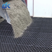 Grille alvéolée en HDPE 500*500mm pour pavés gazonnés, haute résistance, pour renforcement routier et stabilisation des sous-sols