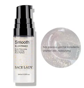 SACE LADY – Base de maquillage lisse pour le visage, Base de Base en or 24k, contrôle de l'huile, maquillage professionnel mat, Pores, marque cosmétique
