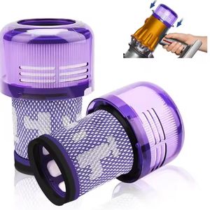 V12 감지 슬림 무선 진공 청소기 2 팩 필터 수동 전원 가정용 응용 프로그램 이동식 빨 부품 - Product Image 3