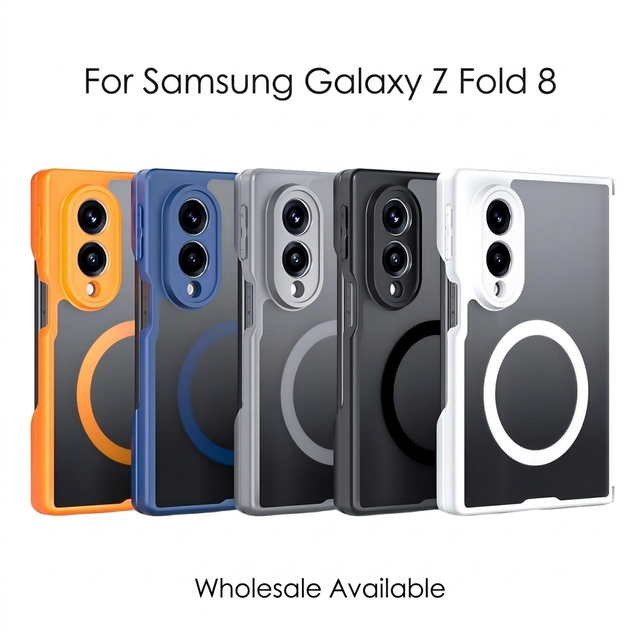 Wholesale for Samsung Galaxy Z Fold 8 Case Built in Magnet Hinge Protection Anti Fingerprint Folding Phone Cover
