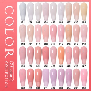 JTING Gel Constructeur 72 Couleurs 15ml, Gel UV LED Soak Off en Bouteille pour Renforcement et Extension des Ongles en Salon - Product Image 5