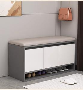 <span class=keywords><strong>Meuble</strong></span> à chaussures moderne de luxe en bois avec siège, élégant organisateur <span class=keywords><strong>pour</strong></span> le rangement des chaussures dans la cuisine, étagère à chaussures - Product Image 6