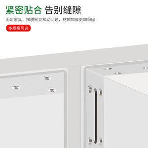 Stainless Steel <b>Adjustable</b> Corner Bracket Shelf Support L-Shaped Furniture Connector Durable Right Angle Bracket - Product Image 4
