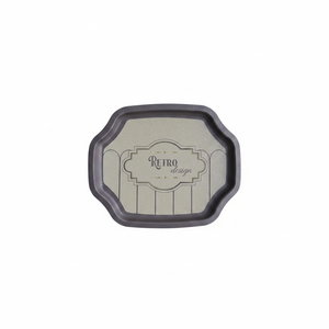 Bandeja con borde ondulado curvo 238x358 Juego de 2 piezas Diseño retro Retro - Product Image 2