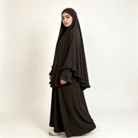 Ensemble Khimar Silent Tech pour femmes, crêpe mat, vêtements modestes, vêtements musulmans islamiques