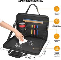 Volant 3 en 1 Plateau pour manger Siège arrière de voiture Bureau pour ordinateur portable Sac de bureau multifonctionnel Table de travail pour écrire