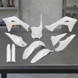 2024 2025 Kawasaki KXF 450 bianco pieno di plastica Kit moto accessori - Product Image 3