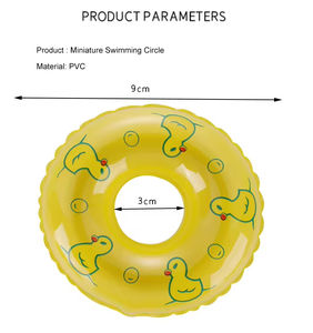 Flotador de <span class=keywords><strong>Piscina</strong></span> en Miniatura, Colorido, con Forma de Muñeca Elfa, <span class=keywords><strong>Accesorios</strong></span> de Juguete, Decoraciones, Anillo Flotante de Goma para Bañera y <span class=keywords><strong>Piscina</strong></span> - Product Image 3