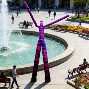 Gonfiabile Tridimensionale Danzante GM01 Colore Viola/Rosa, Pubblicità Sventolante con Mani Movibili - Product Image 3