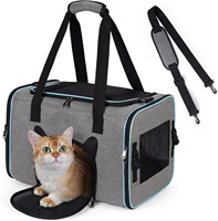 Nouveau Sac de Transport Pliable et Respirant pour Animaux de Compagnie, Grande Capacité, Fermeture Ouverte, Sac à Bandoulière Portable pour Voyages en Extérieur