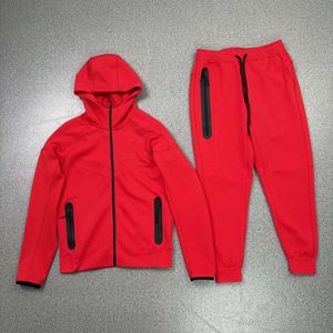 2026 Fashion Luxury Cotton Tech Fleece Men <strong>Tracksuit</strong> 2pcs Pocket Zip Style New Men Top and Pant Casual Boy Jogger Sweatsuit - Product Image 6